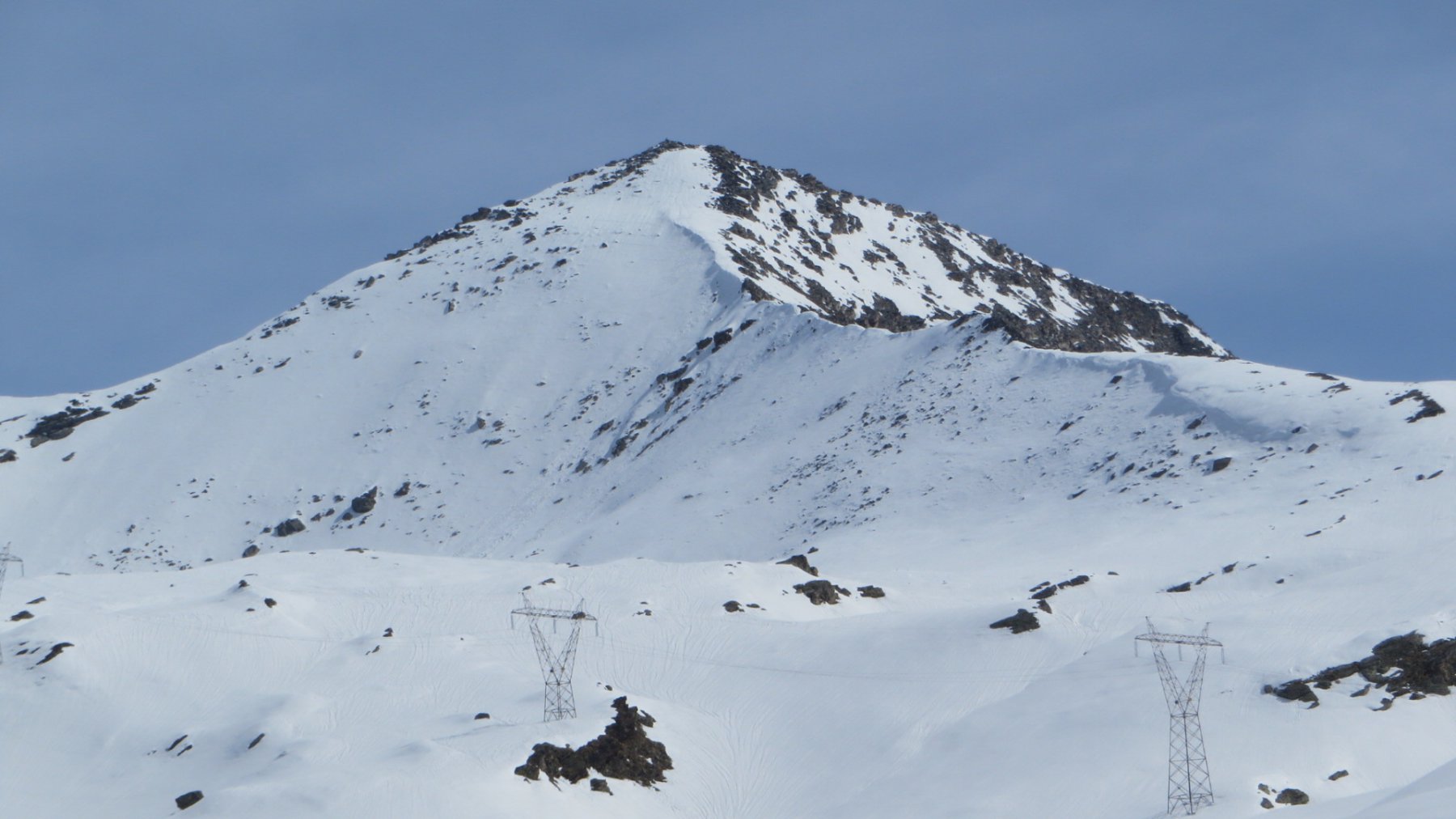 Ottima discesa al centro del pendio 
