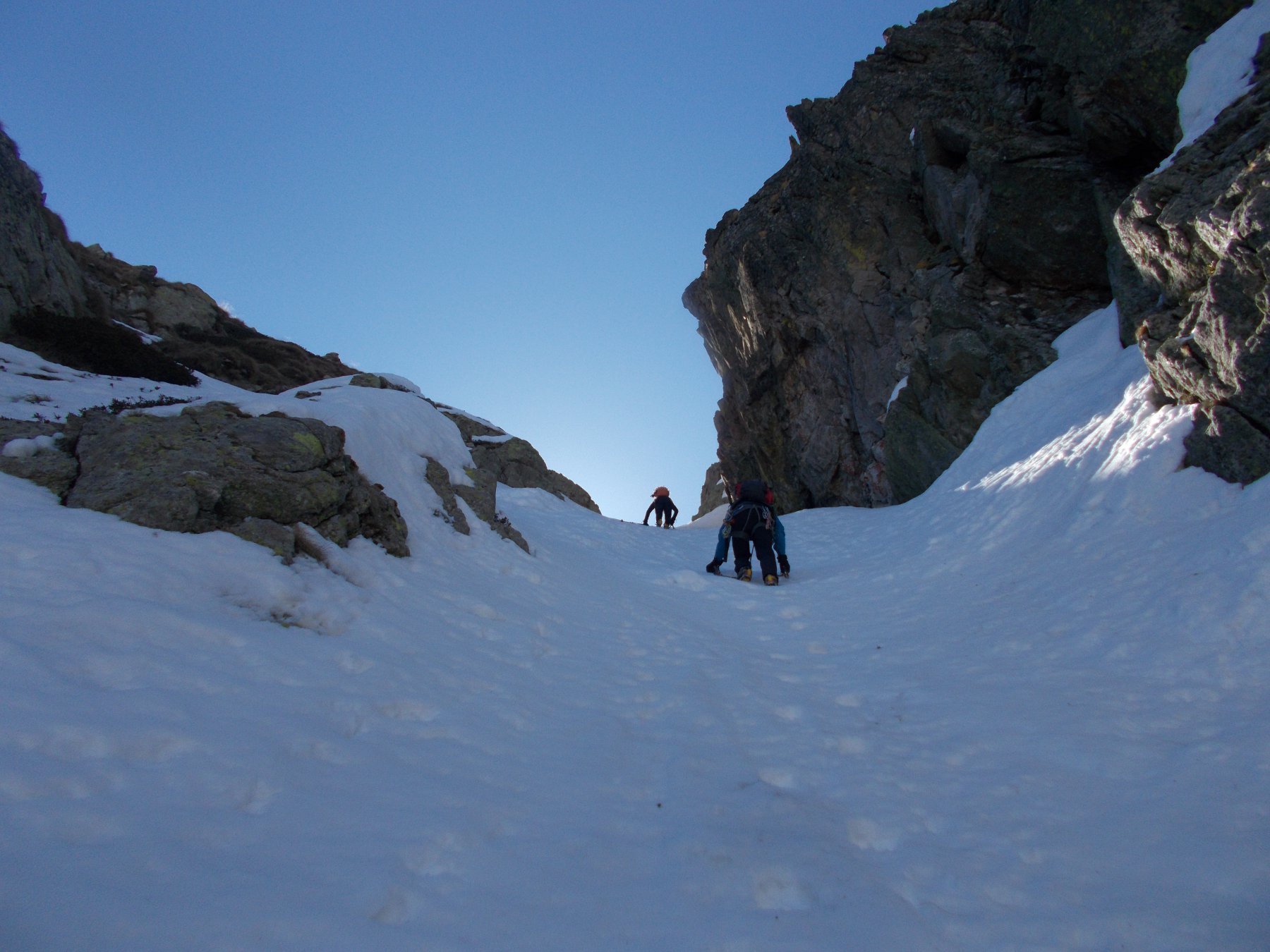 verso l'uscita al colletto..le cose migliorano di nuovo..