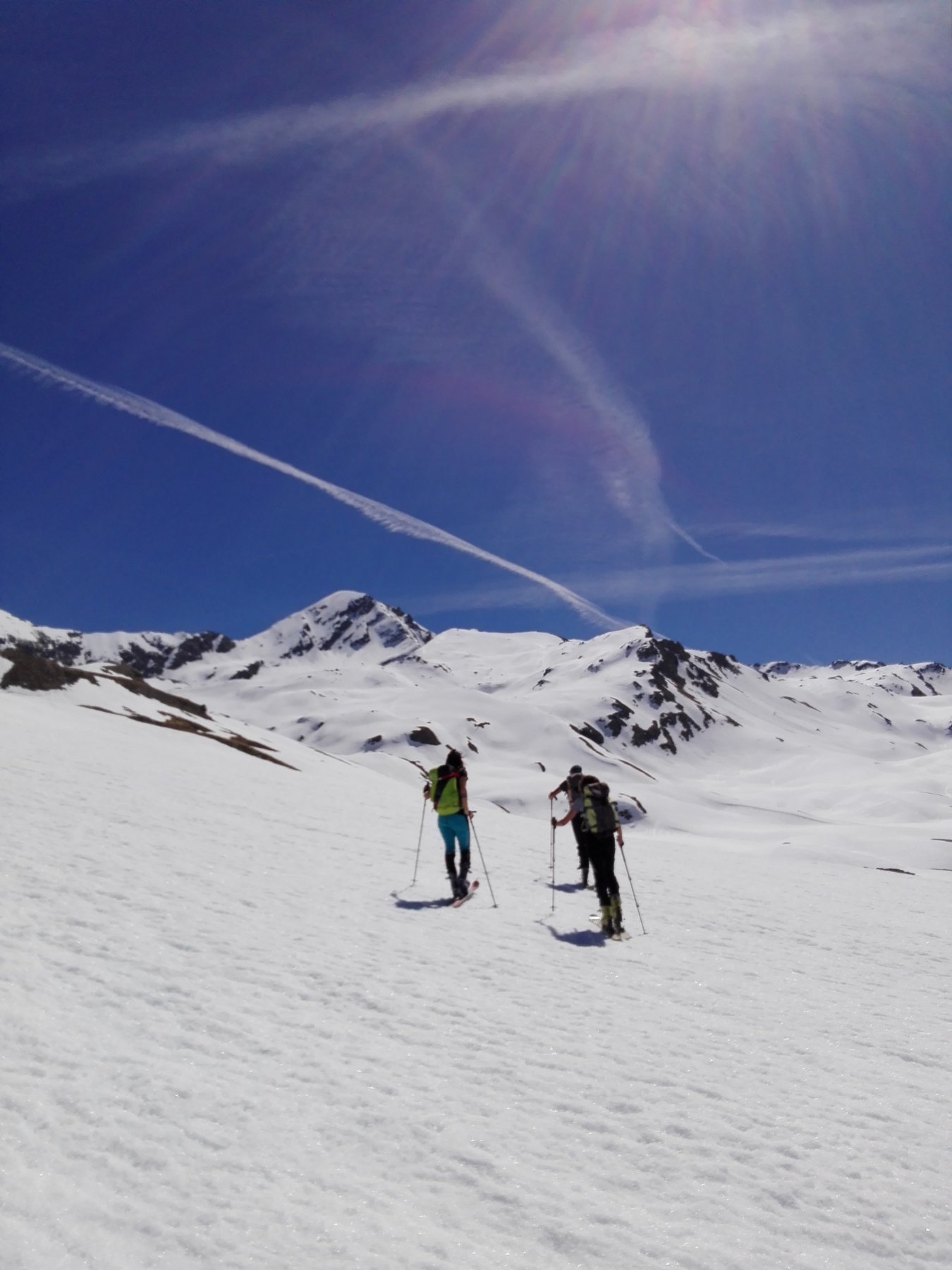 Tersiva con Quota 3.220  appena a destra, tutto bianco