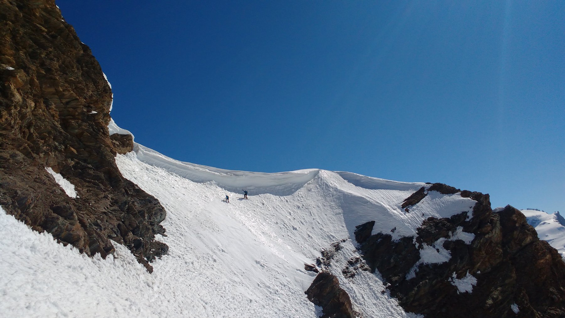 Discesa un po esposta 