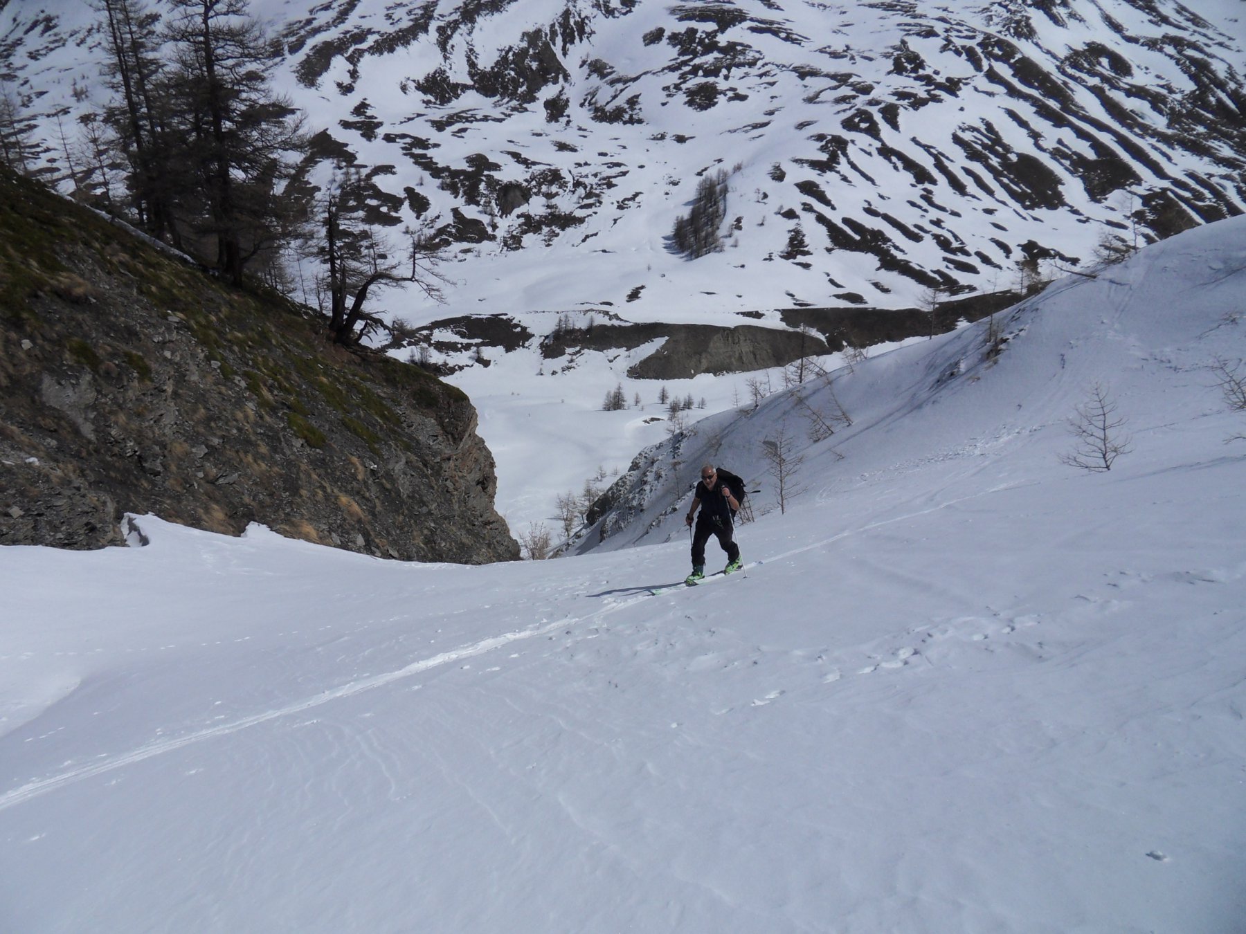 in uscita dal canalino