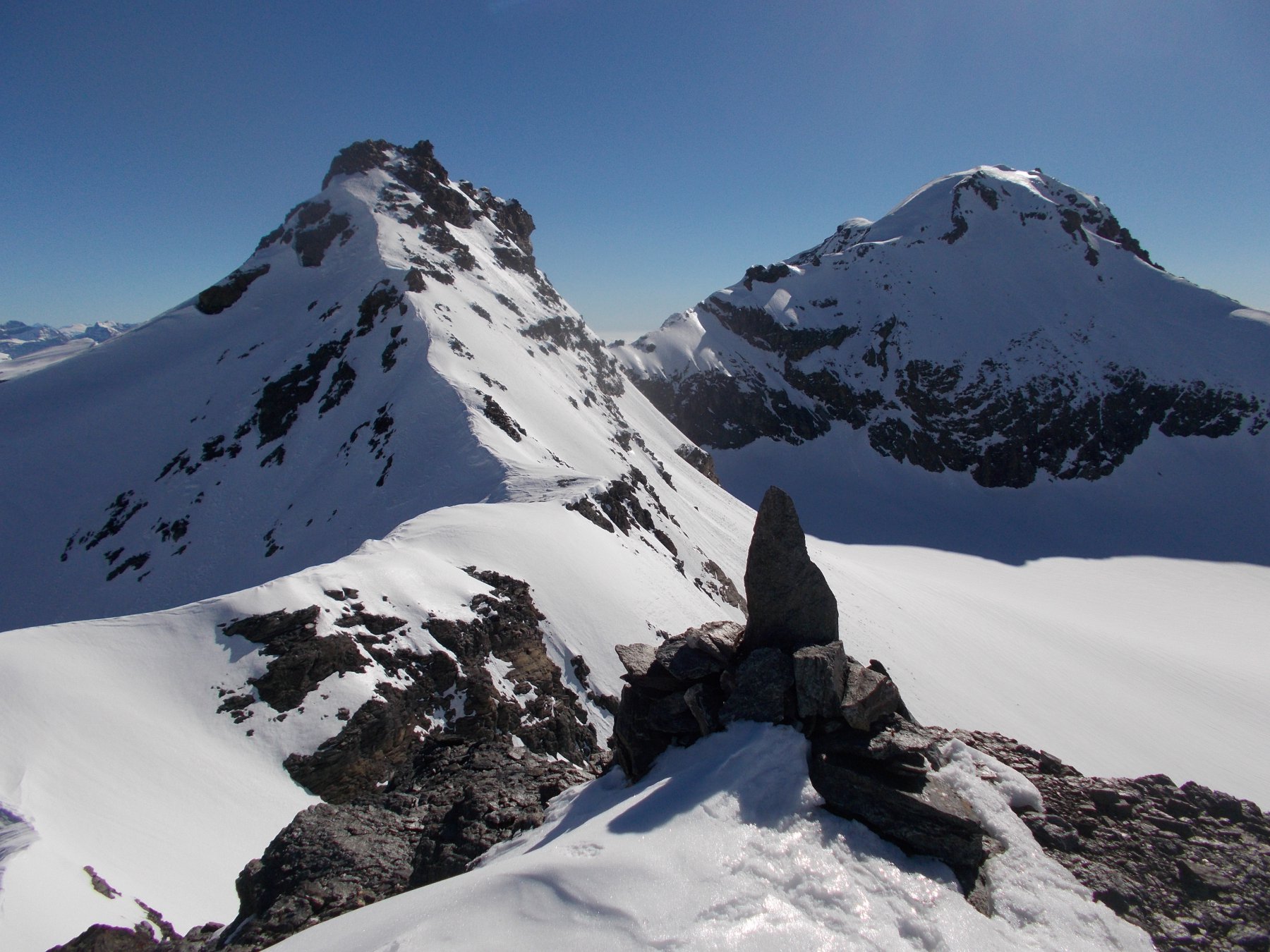 dalla Chalanson bella veduta sulla vicina piccola e uja di Ciamarella..