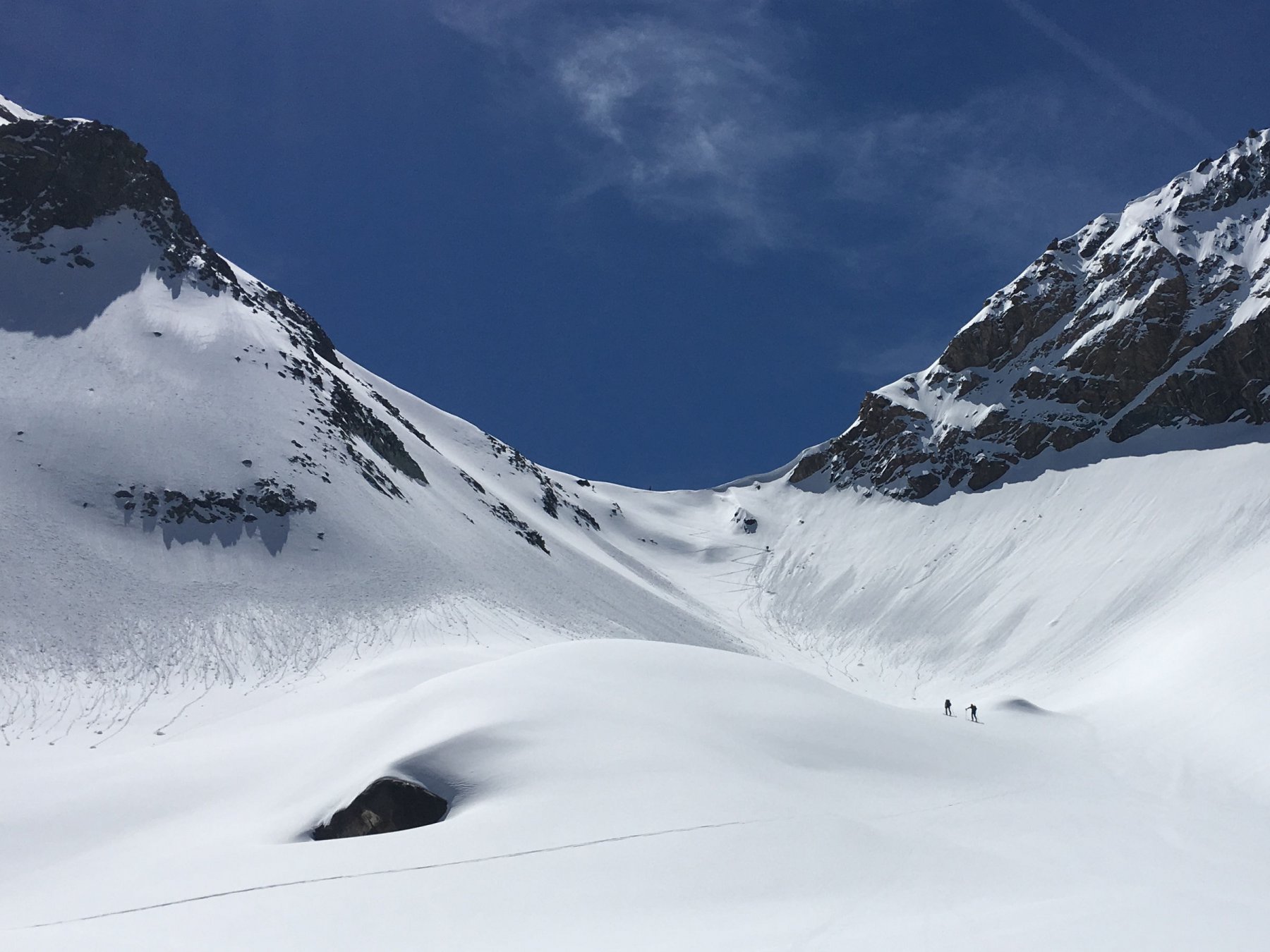 ultimo pendio tracciato dai 3 che ci precedono