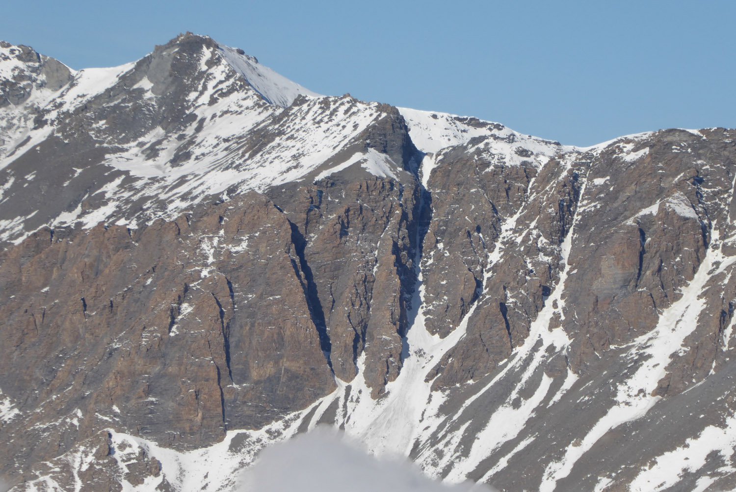 Il canale (visto salendo al Rocciamelone, dicembre 2015)
