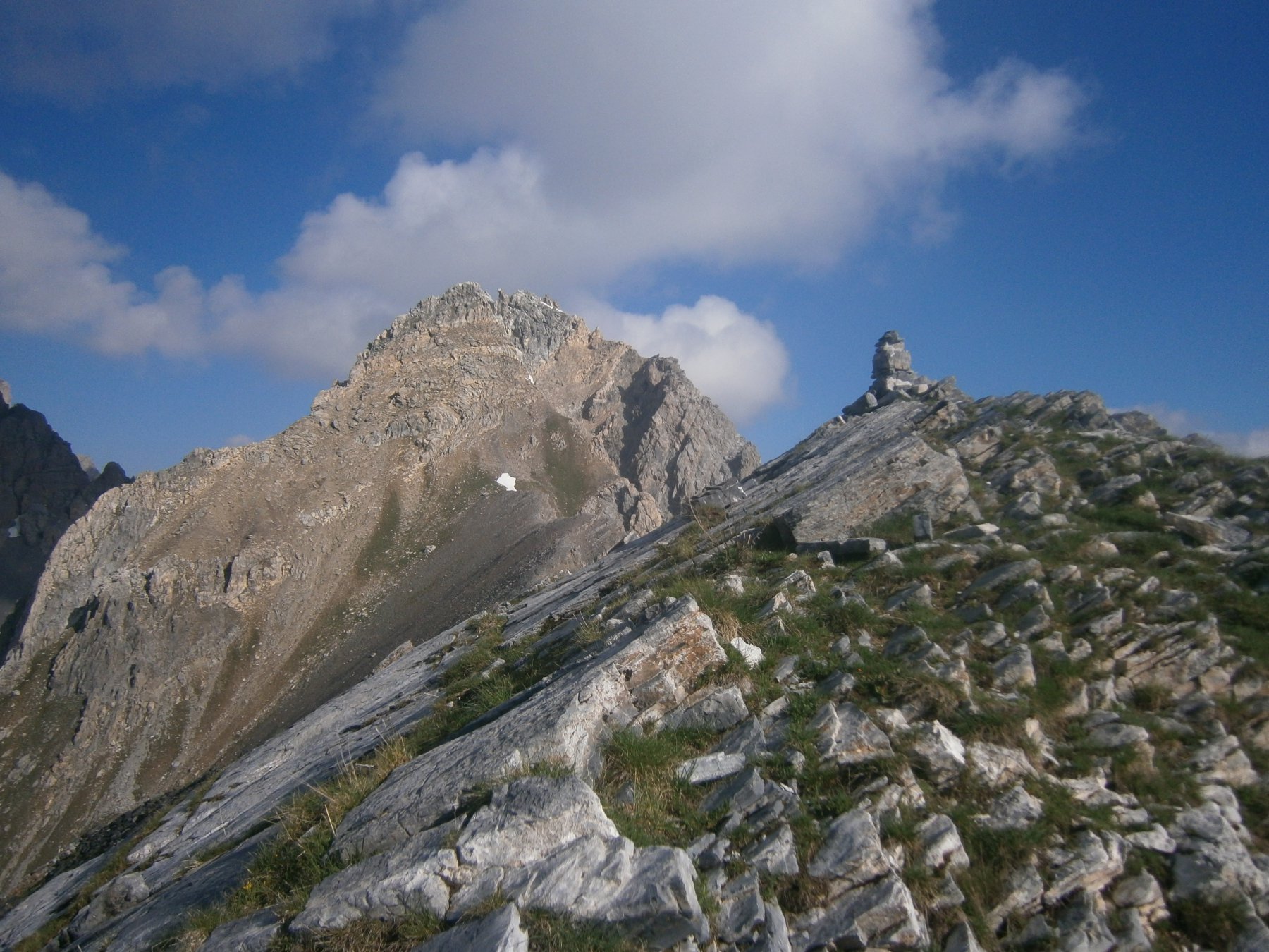 Il vicino m. Freid dalla cima