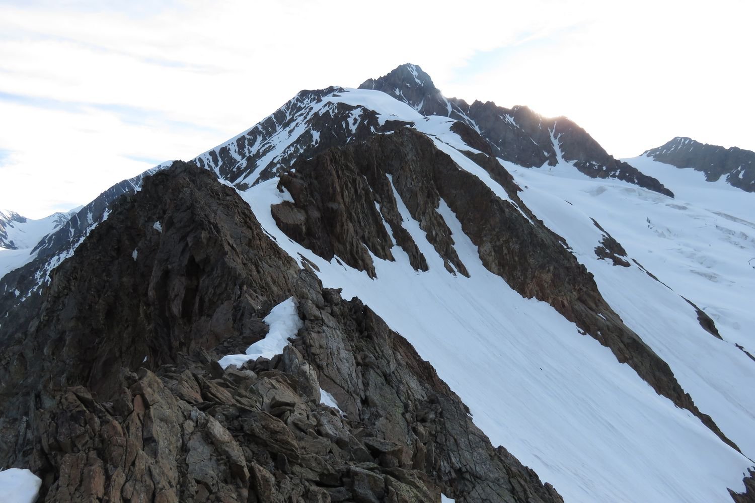 la cresta al Col des Glaciers