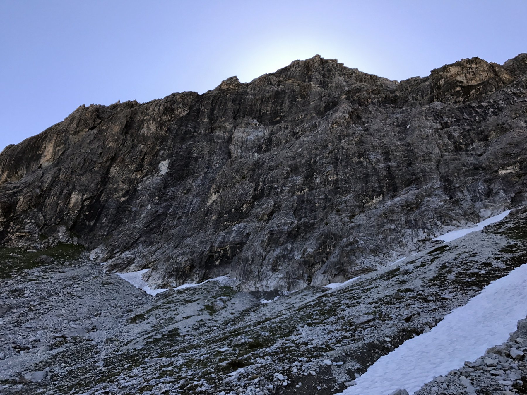 La parete. Monte Furgon
