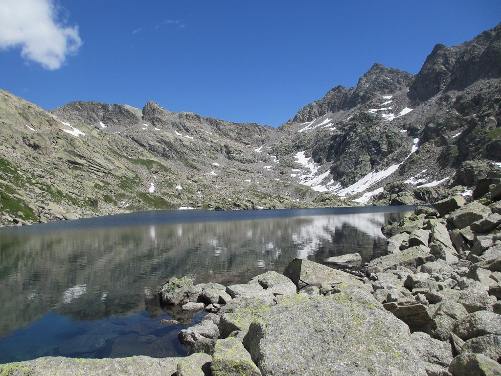 Lago Motta e in alto a dx Punta Gialin