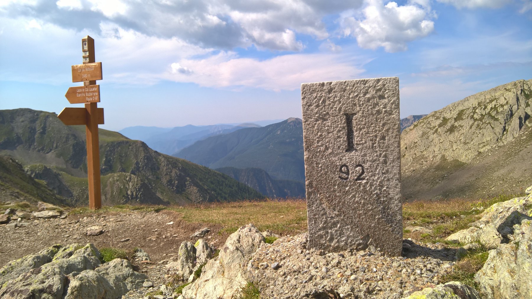 Cippo di Confine al Col Seboulè