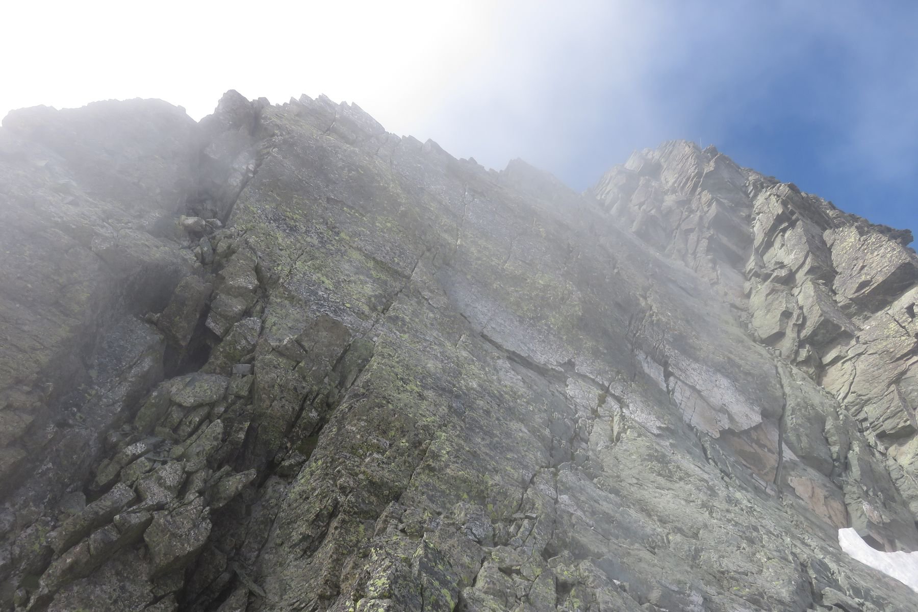 cresta finale e vetta