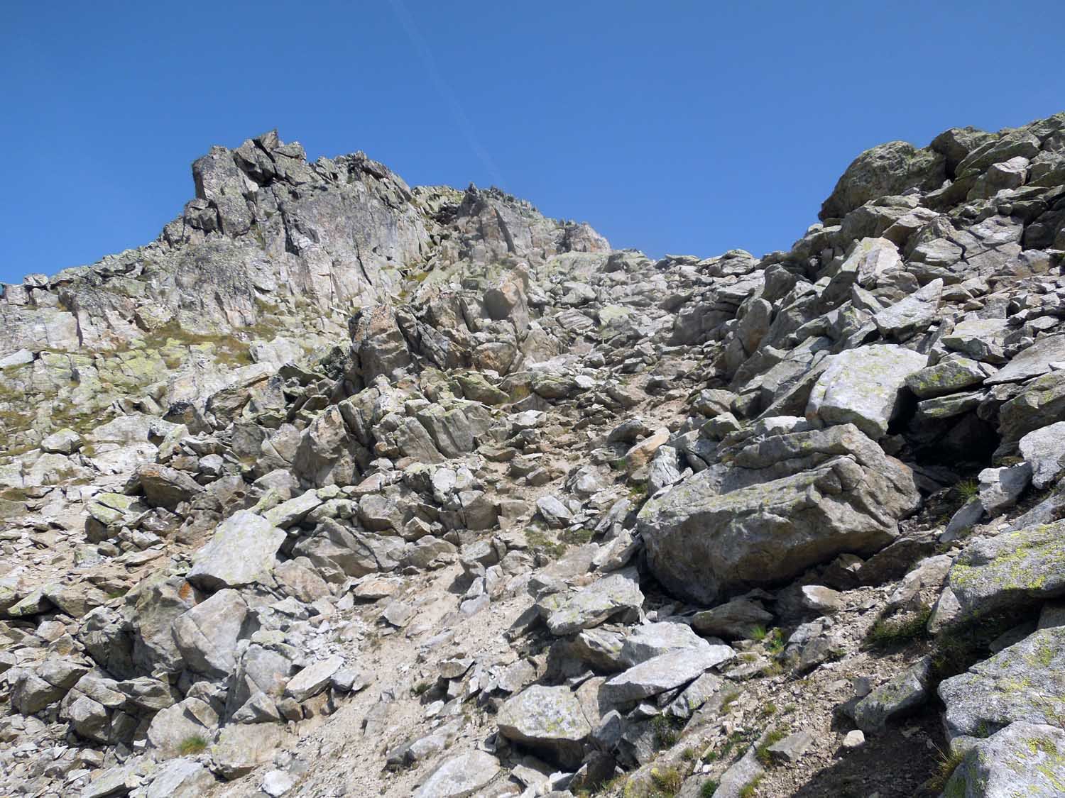 canalino che porta al colletto