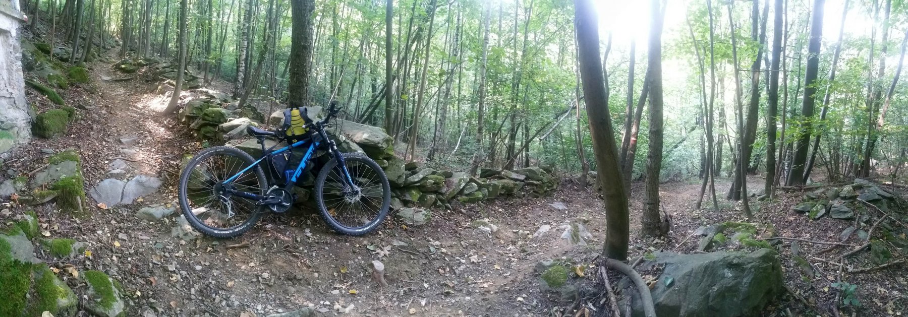 variante in discesa per il sentiero ciclabile