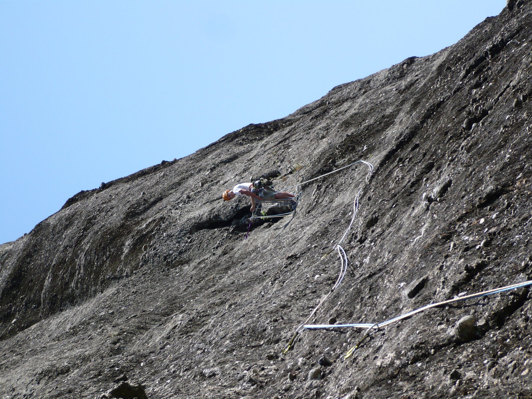 la sosta del primo tiro