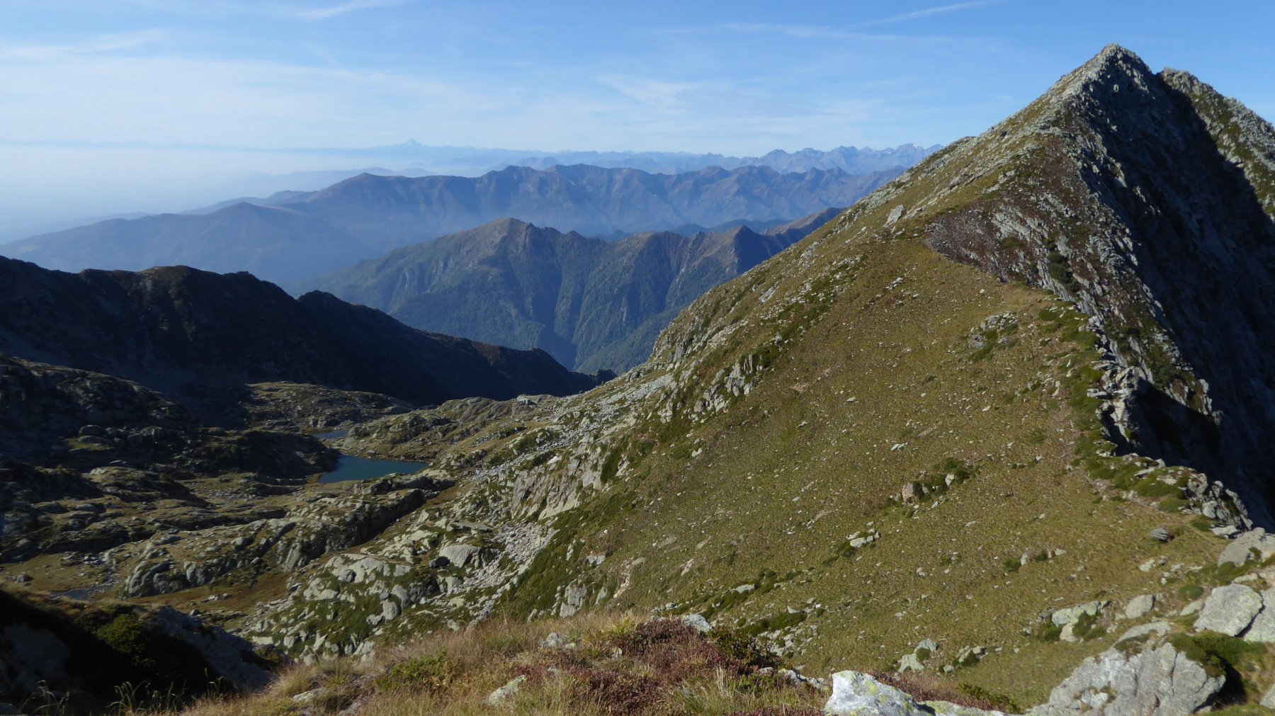 A destra, Colle della Bora Freida e Monte Canaussa
