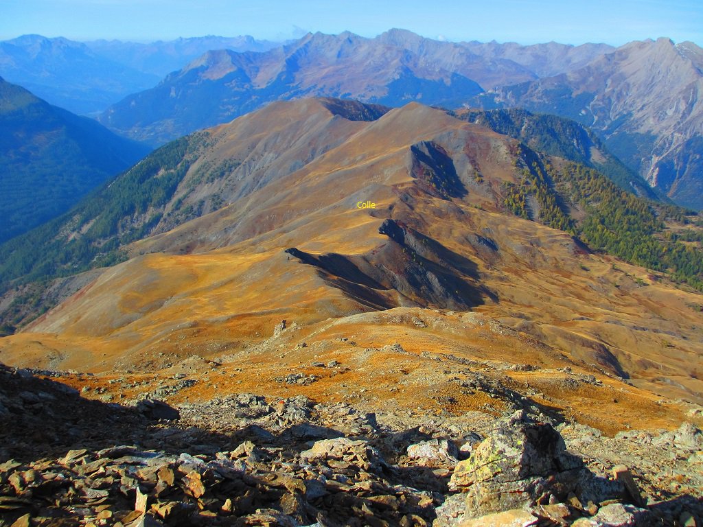 Uno sguardo verso il colle Mirandol