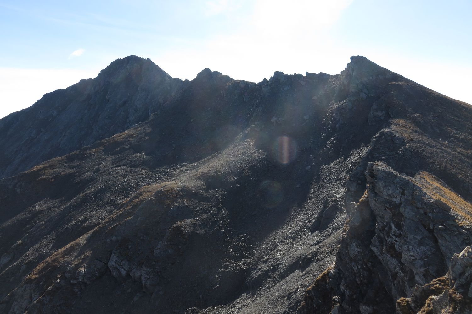 la cresta vista dal colle di Rodoretto
