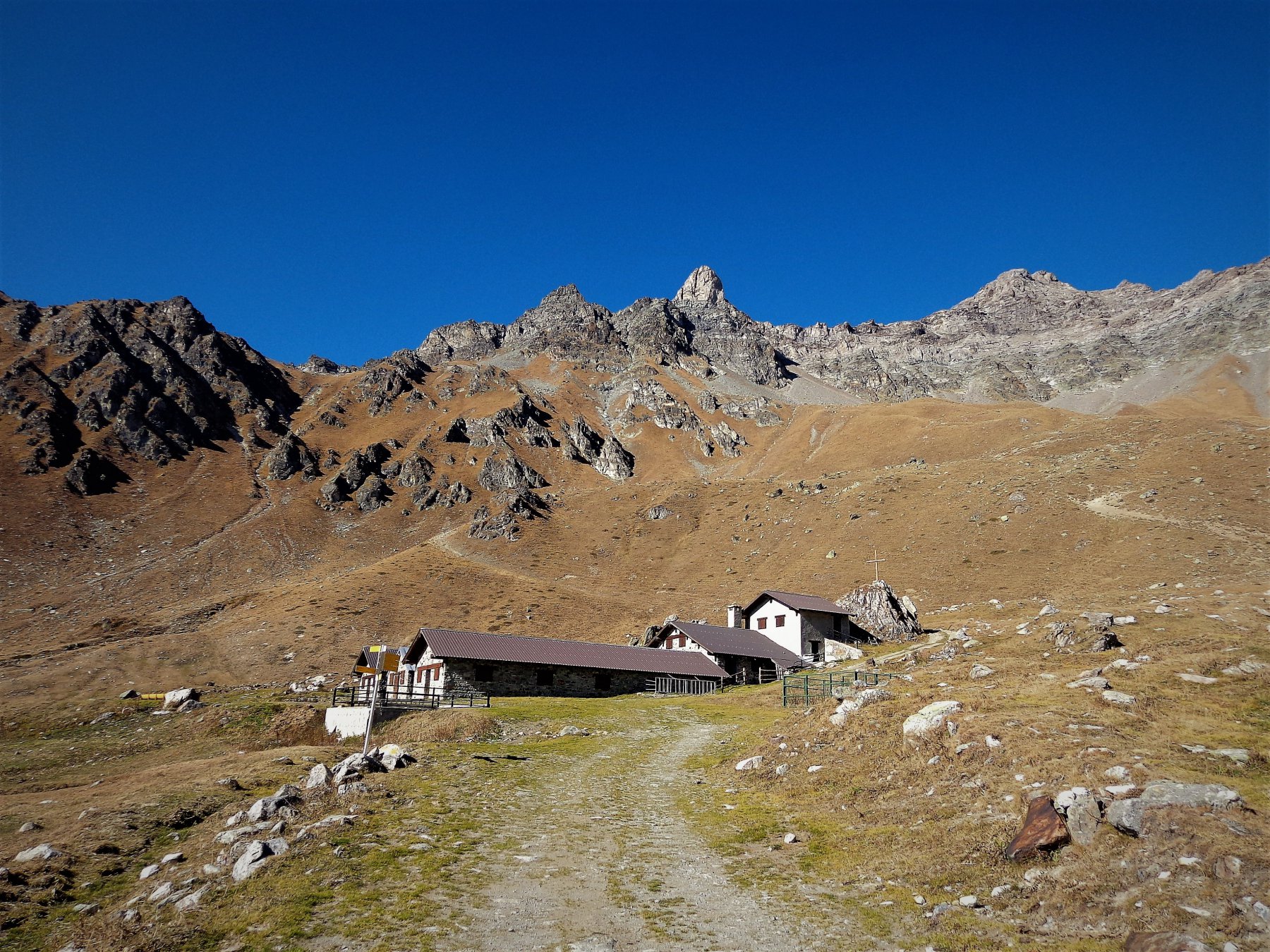 Arriviamo all'Alpe Champanement quota 2333m