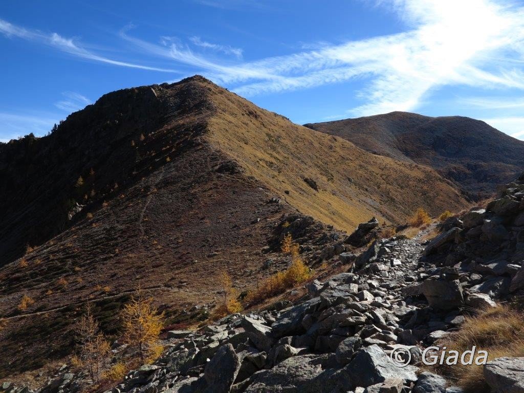 Al Col de la Vallette des Adus, la Cime de La Vallette e il Monte Archas