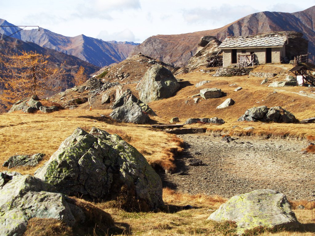 Giardino Botanico con il laghetto prosciugato