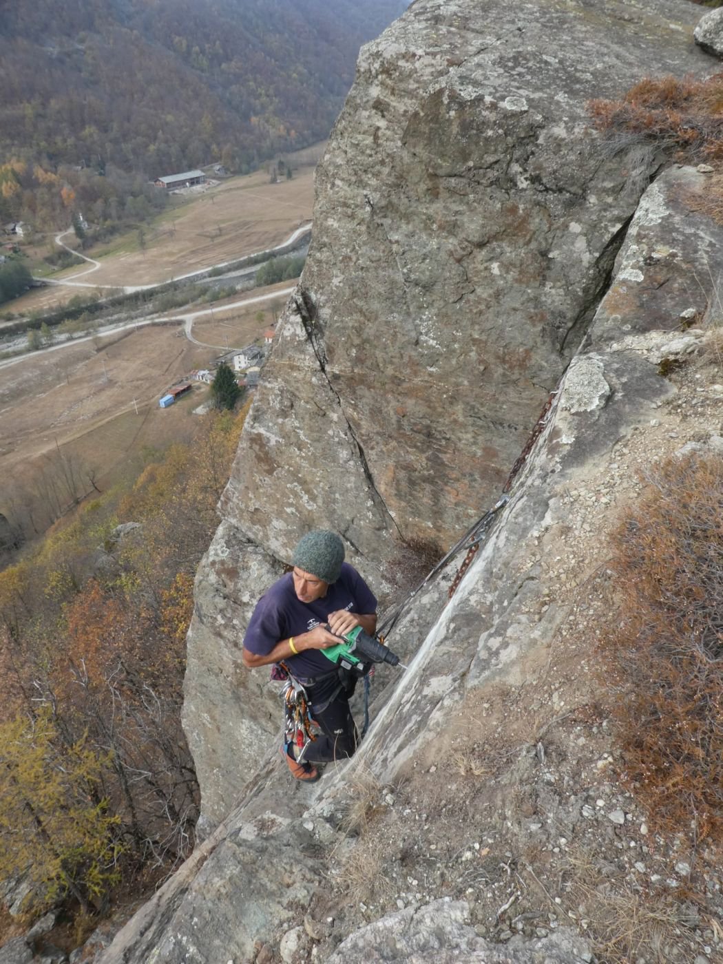 montaggio sosta su Petit Verdon