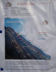 Dalla bacheca della falesia sovrastante