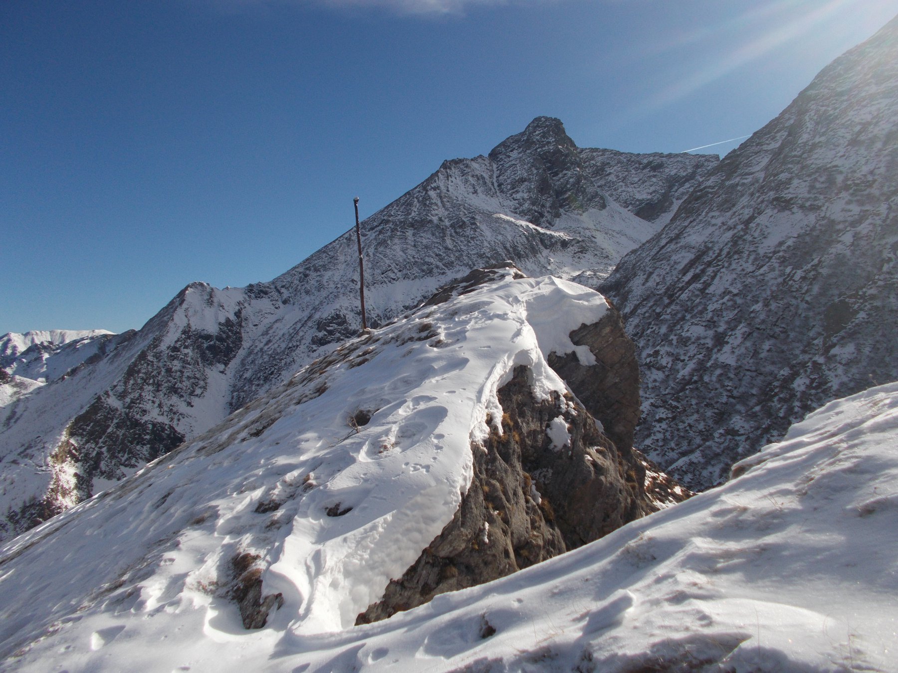 la vetta del truc pane'..spelacchiata dal vento..ben bene..