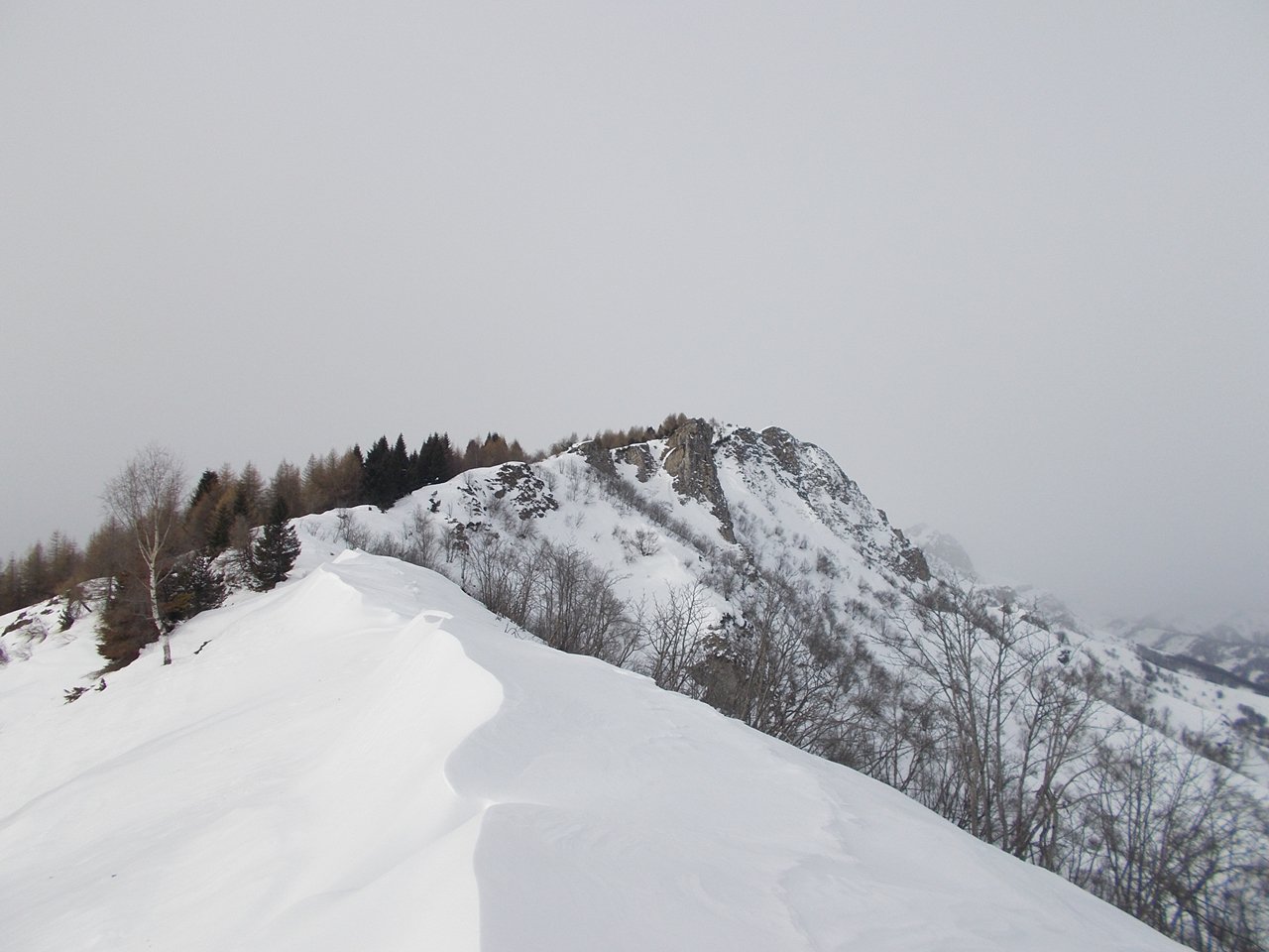 la cresta verso il Beccas 