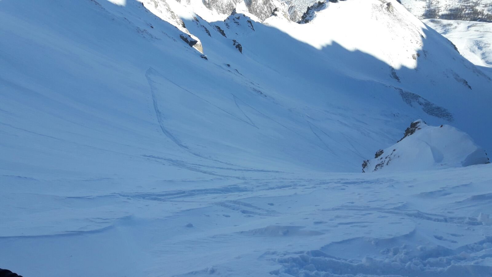 L'ultimo pendio visto dal colletto della Barsin