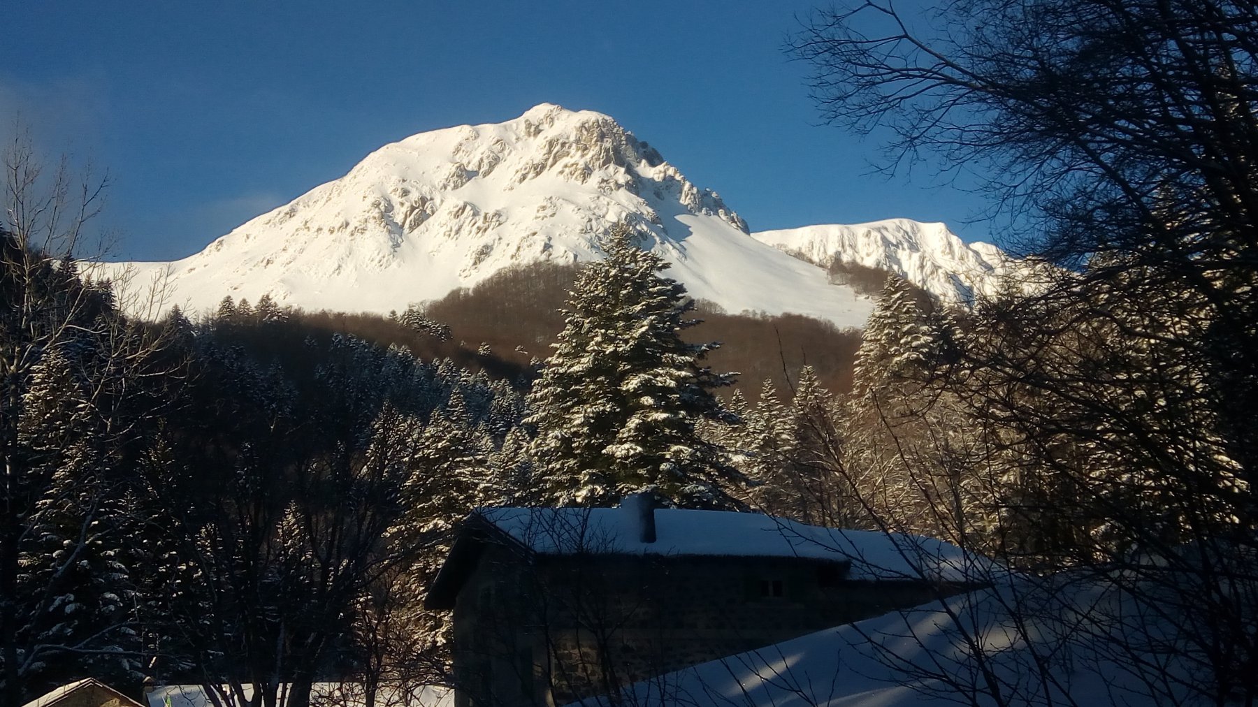 Pareti Est di Sassofratto e Prado dal rif. Segheria, ambiente alpino