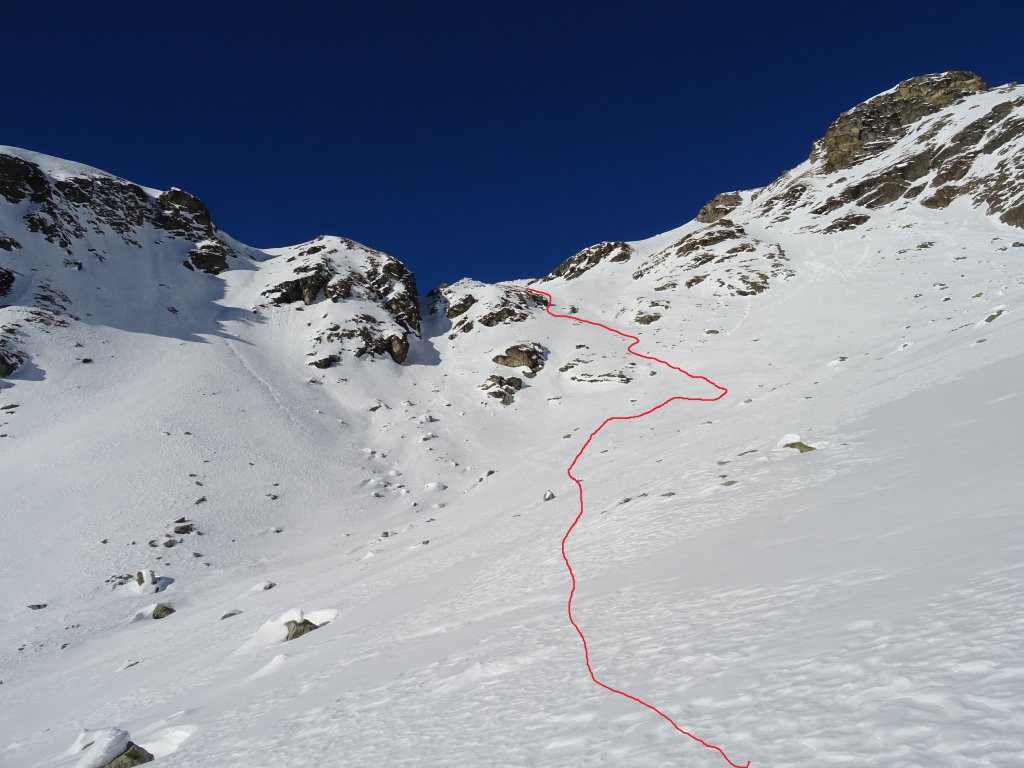 lo strappo per arrivare al Bivacco Reboulaz