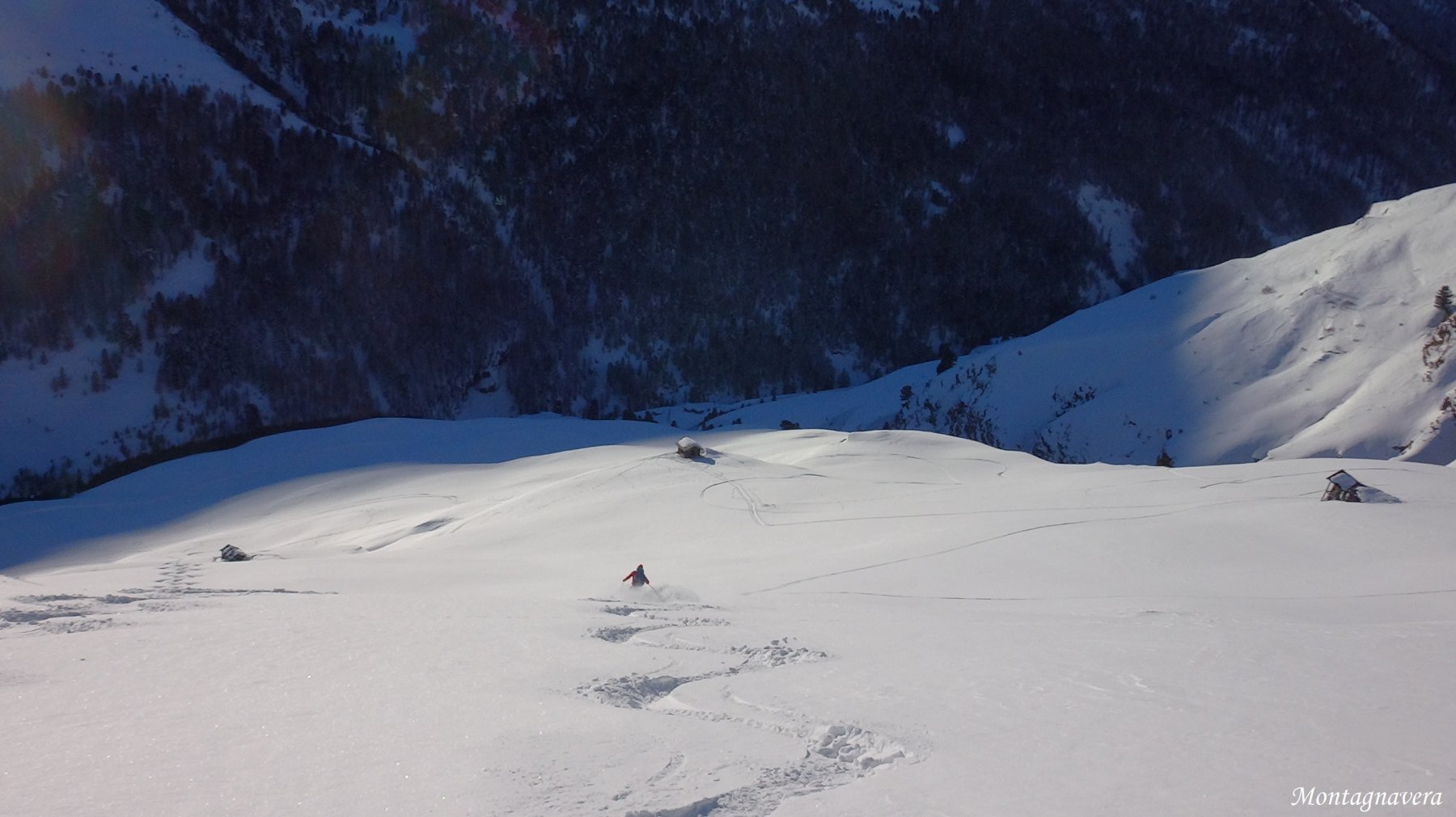 il bel pendio fino a valle