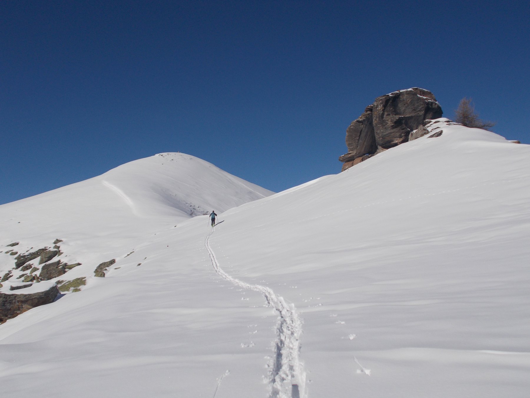 dalla dorsale cosi raggiunta..miriamo al Plum laggiu' al fondo..