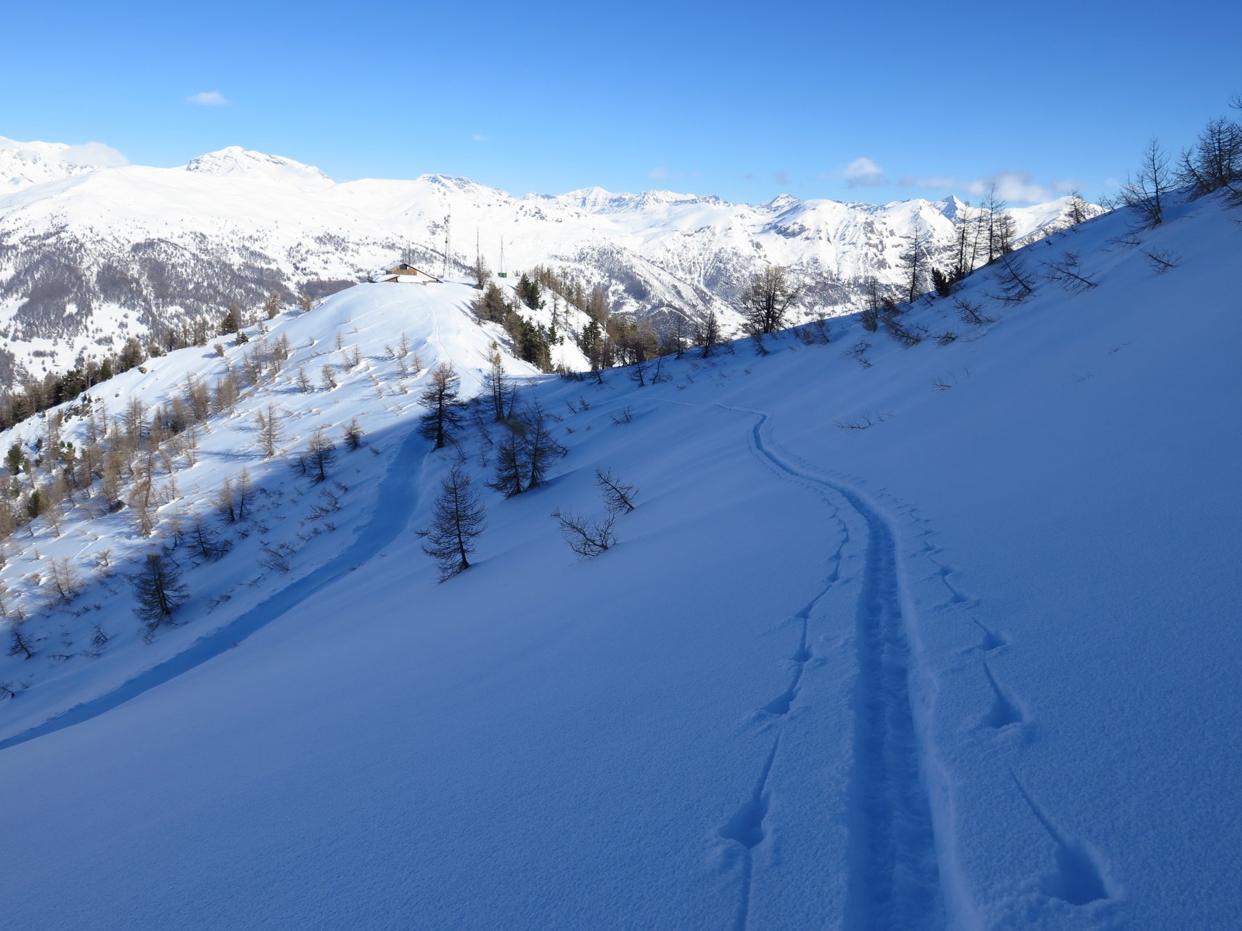 Traverso con il Clot sullo sfondo 