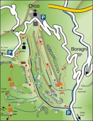 Cartina della Val Cornei (con la 