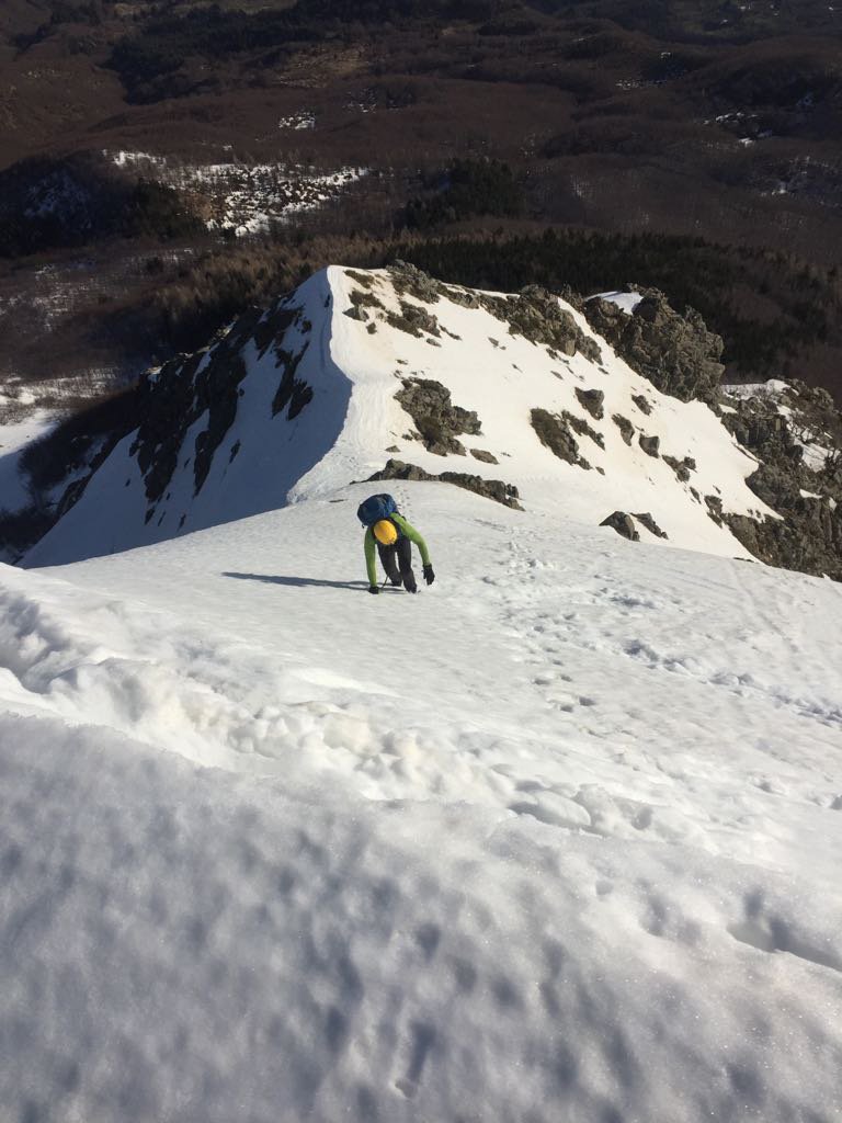 Verso il plateau sommitale