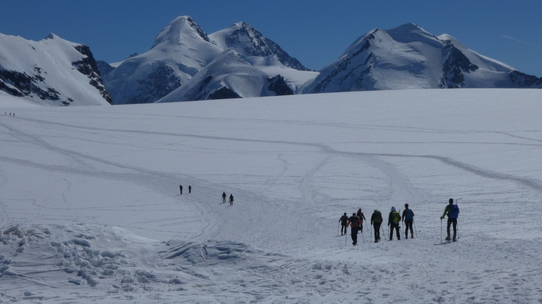 sull'ampia spianata del Colle del Breithorn