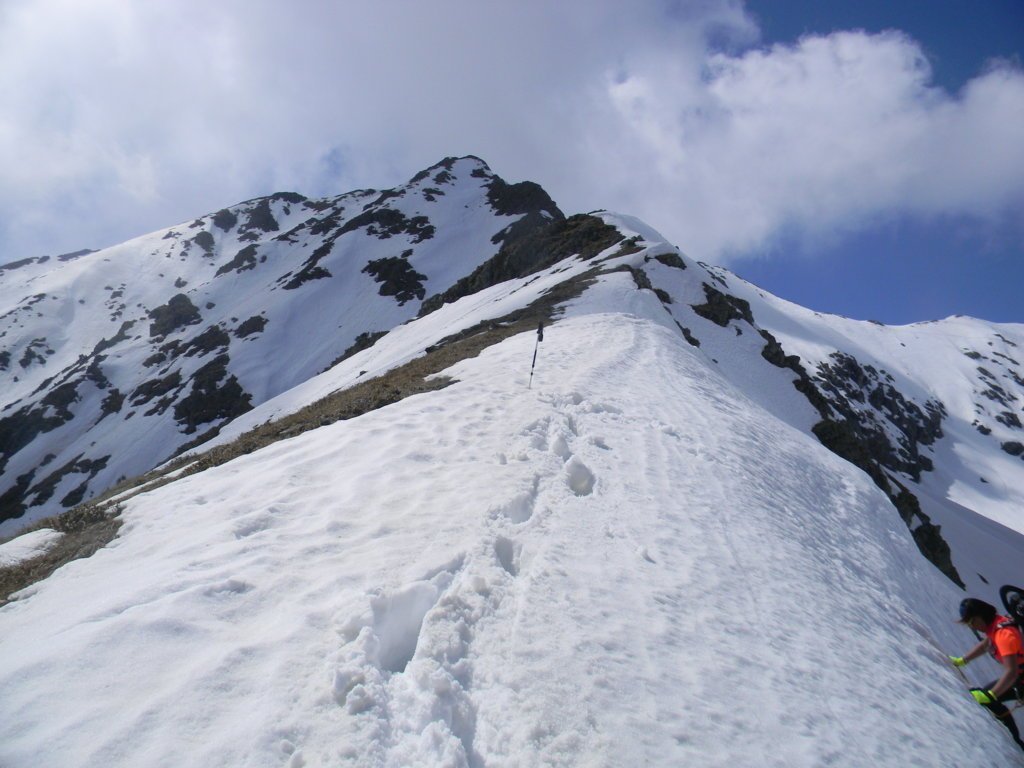 inizio cresta NW da risalire