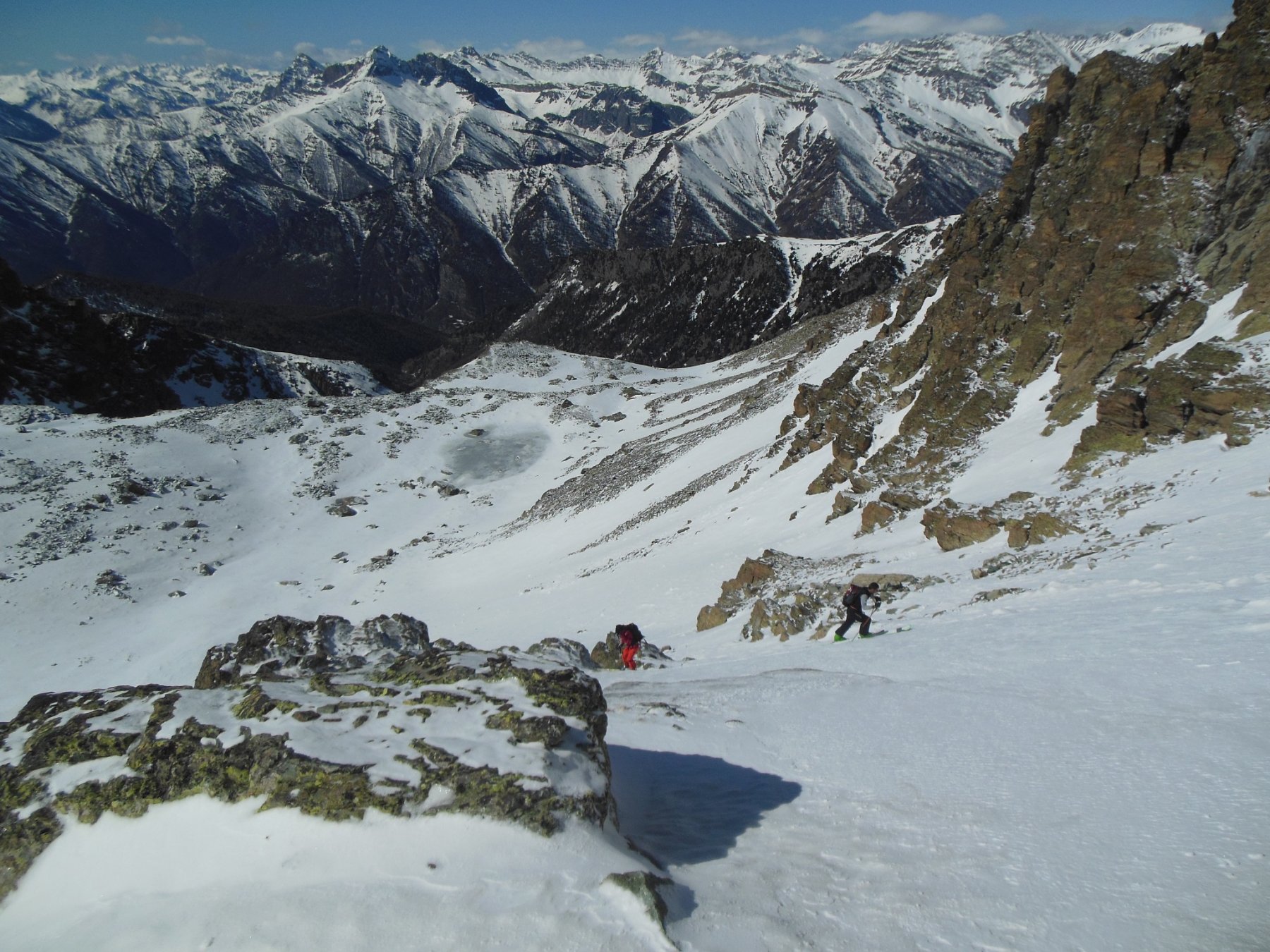 In salita dopo il traverso