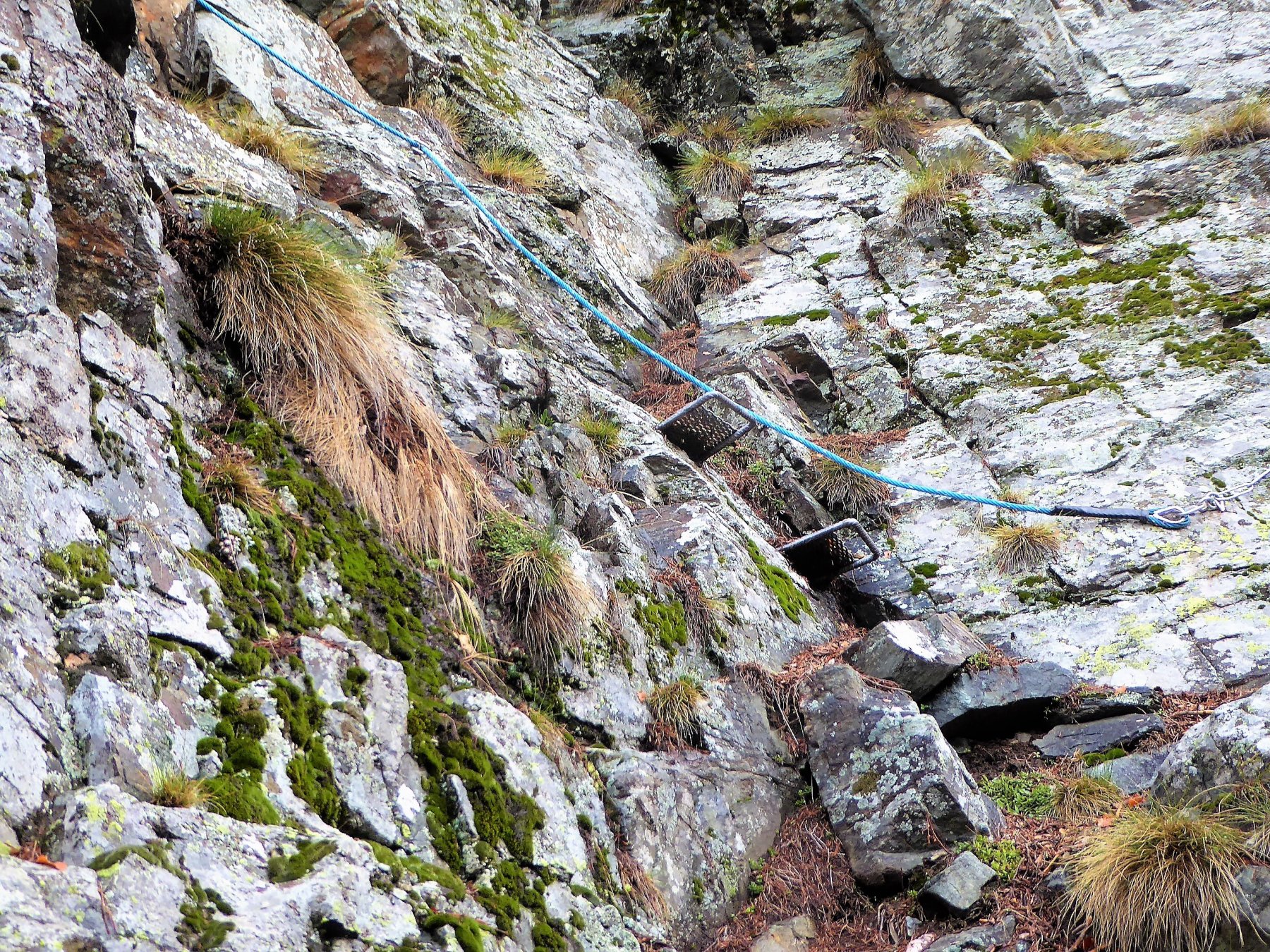 primo tratto attrezzato a 1430 metri