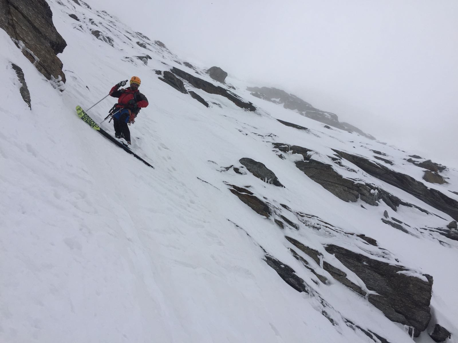 Inizio secondo nevaio sospeso
