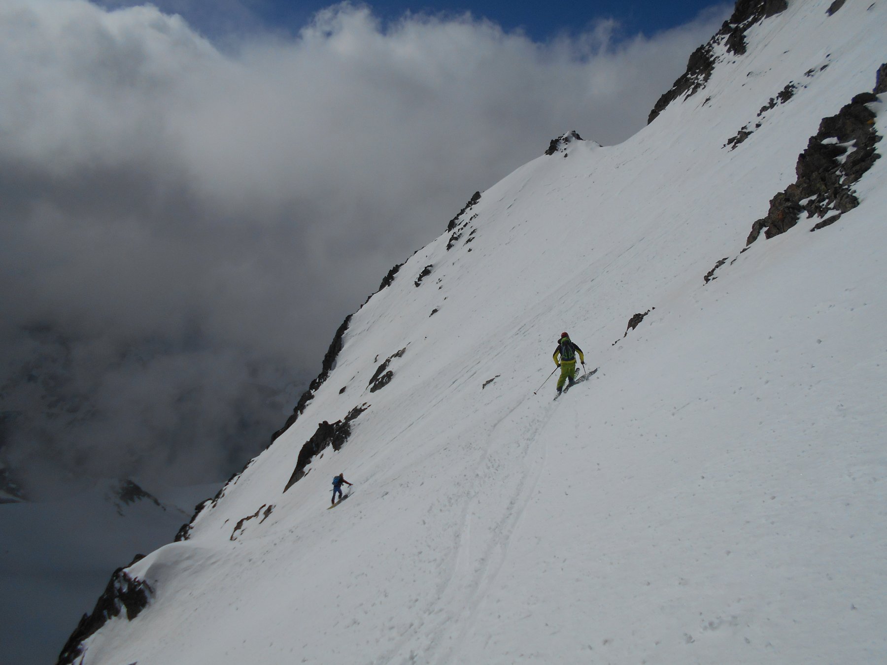 Sciata andante su ottima neve