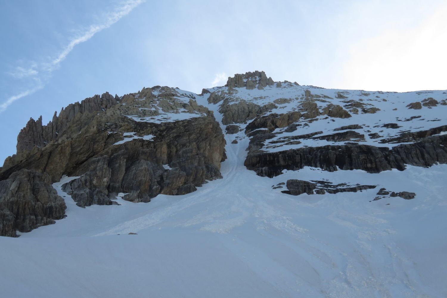 alla base della conoide