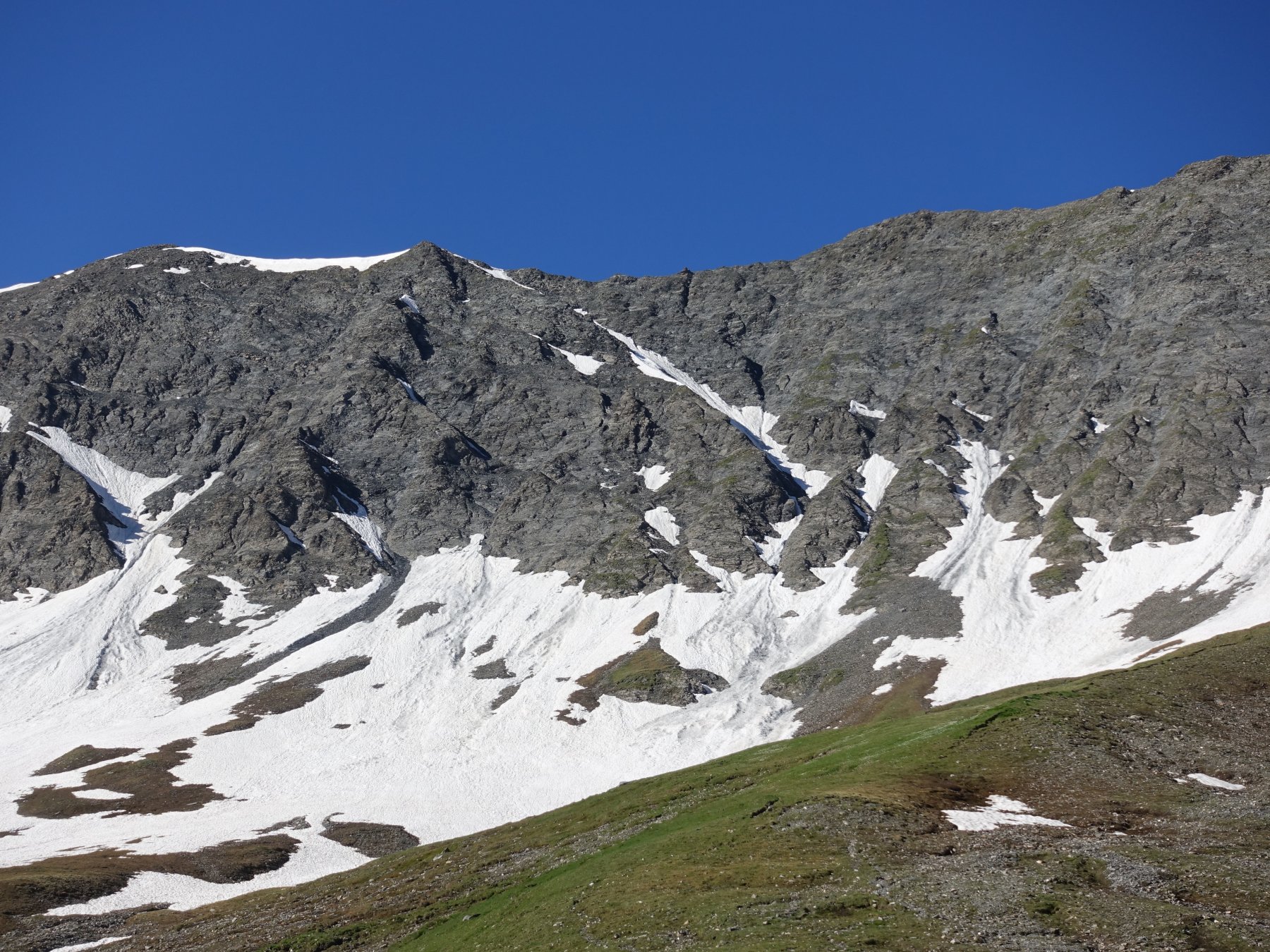 Il canale-rampa, chiaramente intuibile al centro dell'immagine