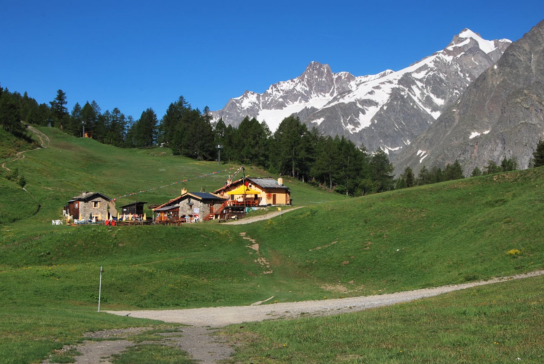 L’arrivo al Rifugio Maison Vieille