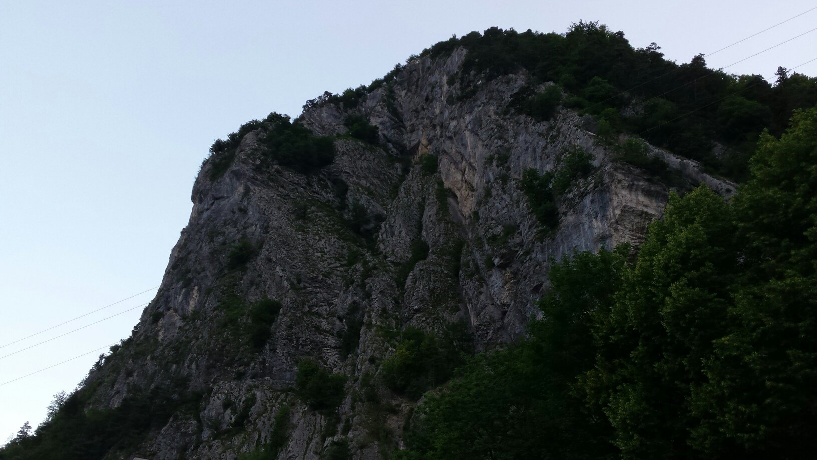 la parete al mattino