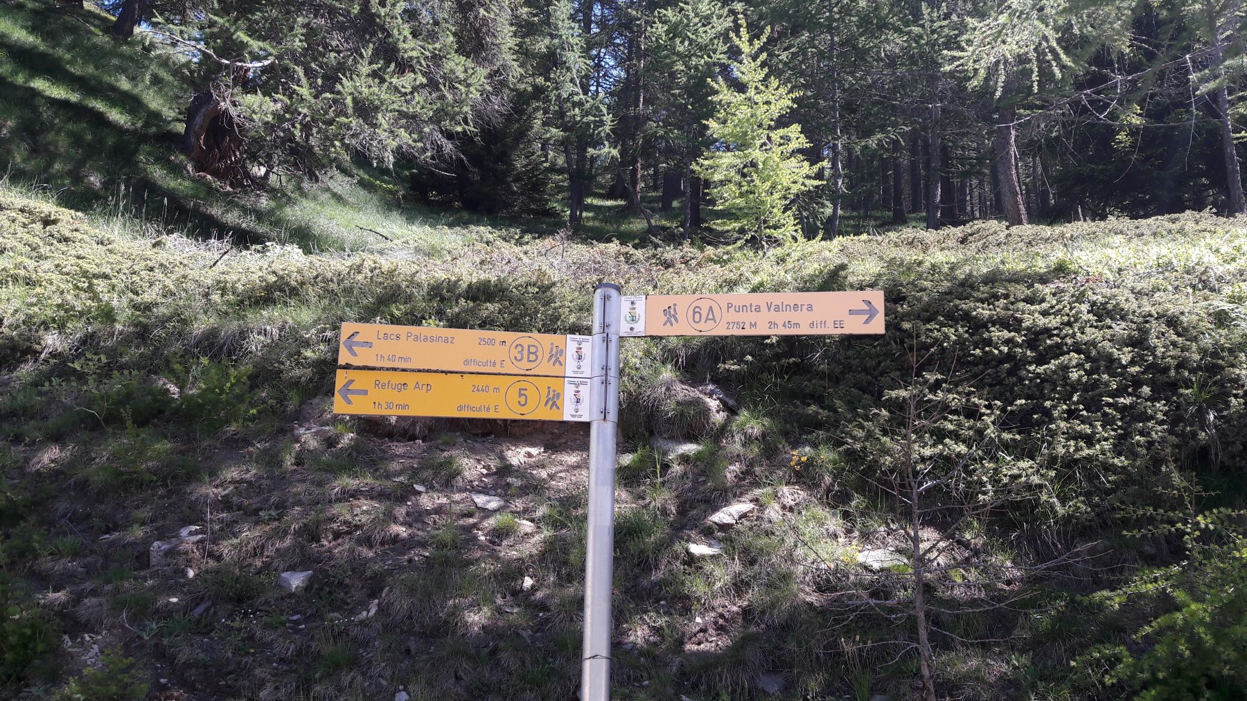 Segnale all'inizio della stradina