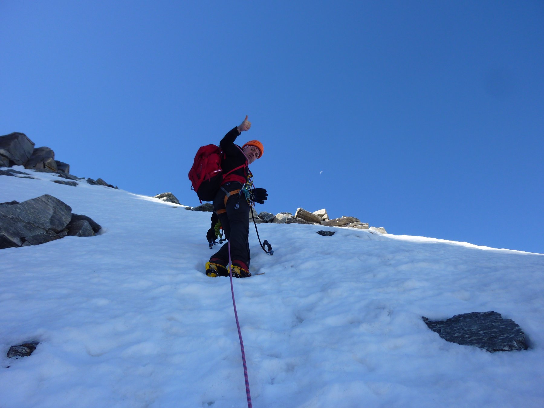 Radu verso la fine della parete Nord