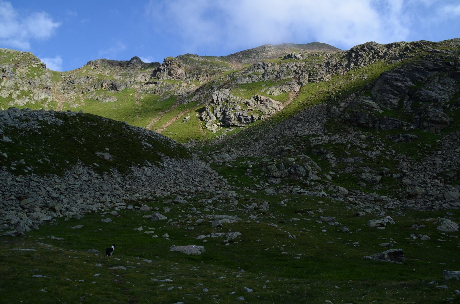 In fondo a destra la Vedetta Alta (Hochwart)