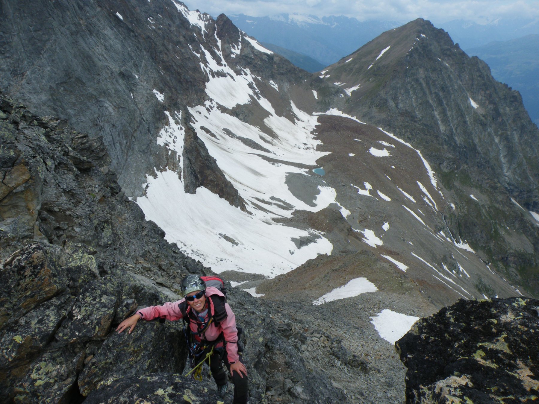pochi metri sotto la cima