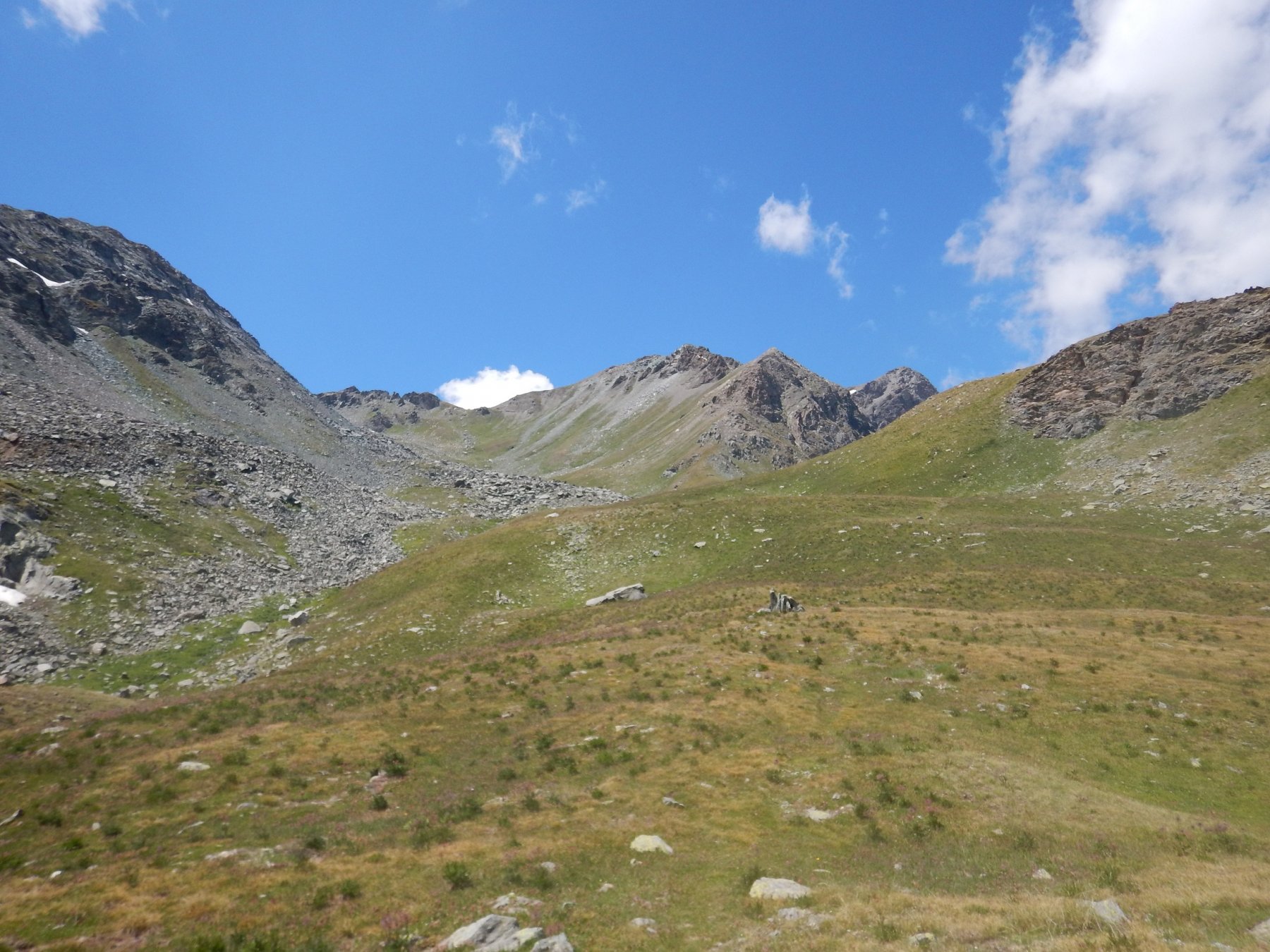 il vallone che porta al colle